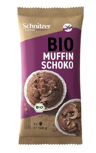 SCHNITZER Bio Muffin Dark Chocolate 2 x 140 g
