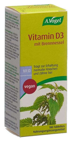 VOGEL Vitamin D3 mit Brennnessel Tabl 180 Stk