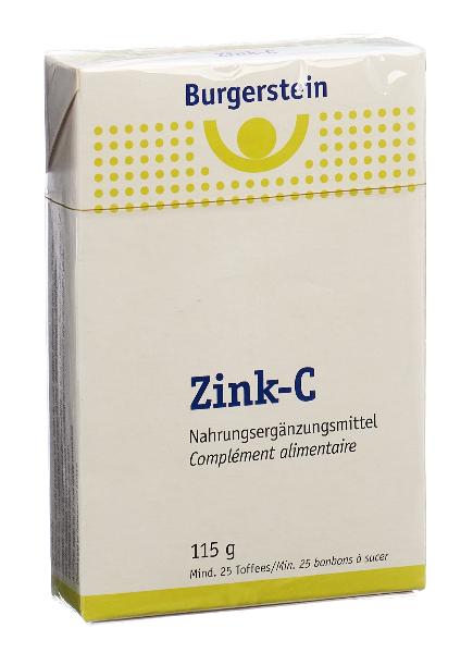 DrogerieMarkt24 - DrogerieMarkt24 BURGERSTEIN Zink-C Toffees 25 Toffees - DrogerieMarkt24