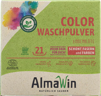 ALMAWIN waschmittel Color Lindenblüte Pulver 1kg