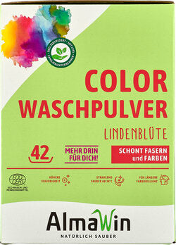 ALMAWIN Waschmittel Color Lindenblüte Pulver 2kg