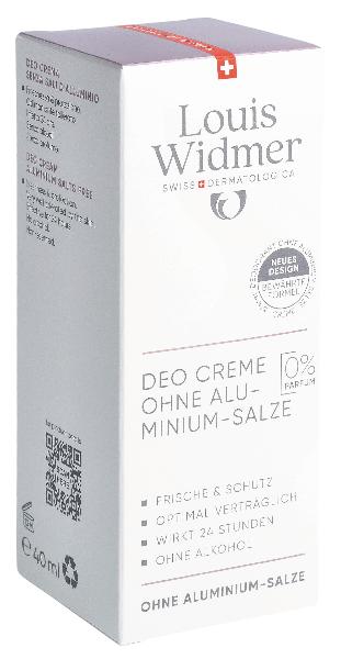 Widmer Deo Creme ohne Alumium-Salze 40ml unparfümiert