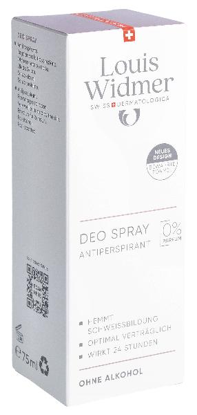 WIDMER Deo Spray Antiperspirant o Parf 75 ml