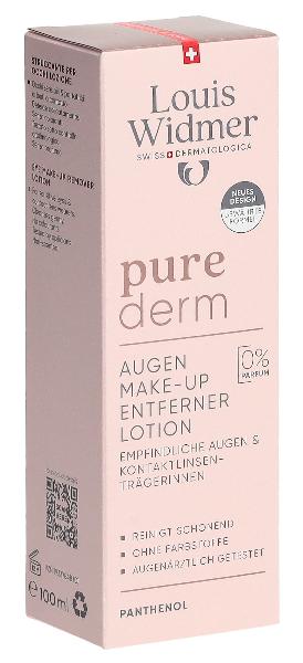 WIDMER Purederm Augen Make-up Ent Lot 100 ml
