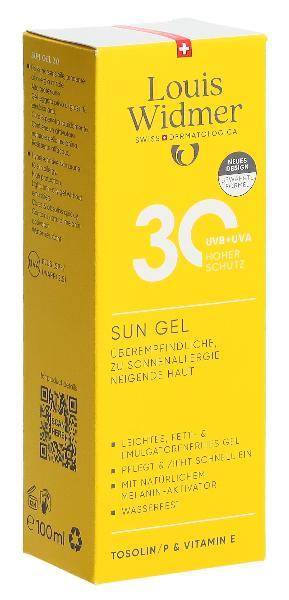 WIDMER Sun Gel LSF30 parf 100 ml