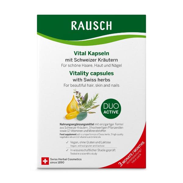DrogerieMarkt24 - DrogerieMarkt24 RAUSCH Schweizer Kräuter Vital Kapseln 3 Monats-Pa - DrogerieMarkt24