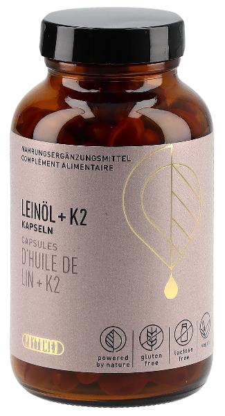 PHYTOMED Leinöl + K2 Kaps Glas 200 Stk