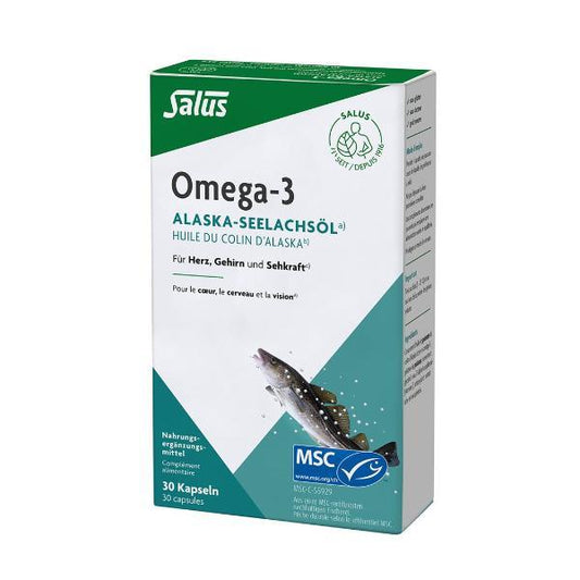 SALUS Omega-3 Alaska-Seelachsöl Kaps 30 Stk