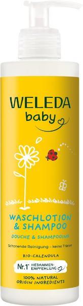 WELEDA BABY Waschlotion & Shampoo Calendula 400 ml