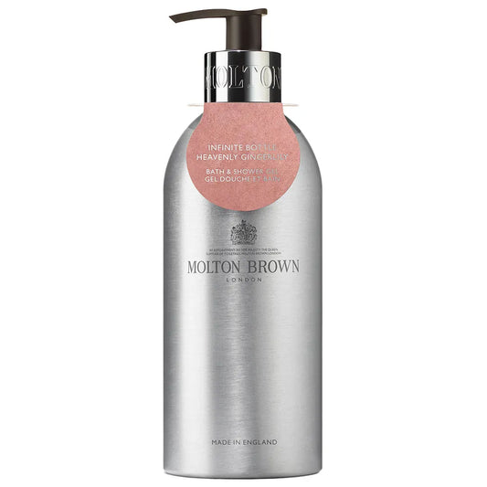 DrogerieMarkt24 - DrogerieMarkt24 MOLTON BROWN Wiederbefüllbare Flasche Heavenly Gingerlily BW Duschgel 400ml - DrogerieMarkt24