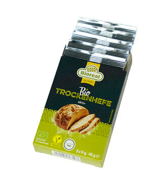 BIOREAL Aktive Bio-Trockenhefe granuliert 5x9g
