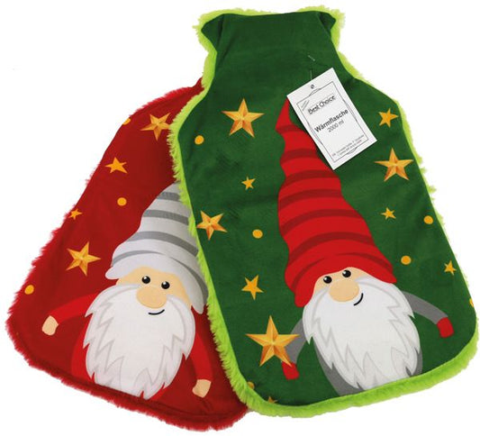 Wichtel-Wärmflasche 2 Liter mit edlem Überzug