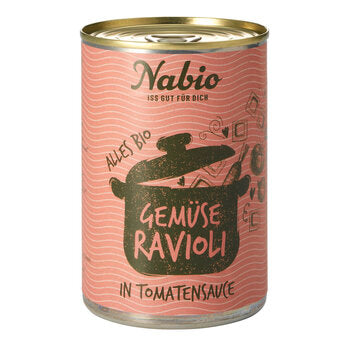 NABIO Gemüseravioli in Tomatensauce 400g