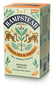 HAMPSTEAD TEA Green Tea Ginger demeter im Btl 20Stk