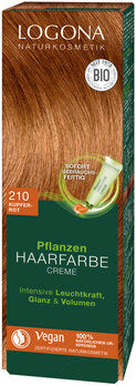 LOGONA Pflanzen Haarfarbe Creme 210 kupferrot 150ml