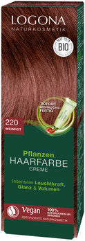 LOGONA Pflanzen Haarfarbe Creme 220 weinrot 150ml