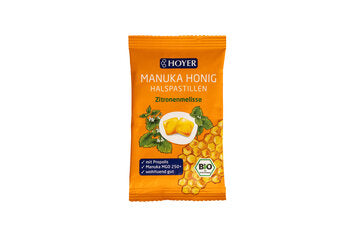 HOYER Manukahonig Halspastillen Zitronenmelisse Hoyer 30g