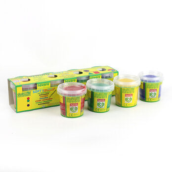 ÖKONORM Soft Knete 4 diverse Farben Set A 1Stk