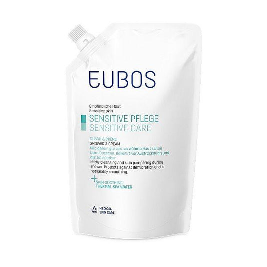 EUBOS Sensitive Dusch + Creme refill 400 ml