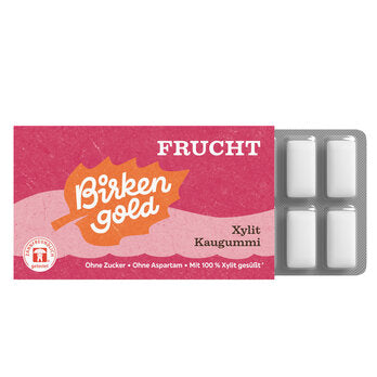 BIRKENGOLD Kaugummi Frucht Xylit 17g