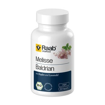 RAAB VITALFOOD Melisse Baldrian Kapseln 60Stk