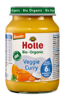 HOLLE Gläschen Veggie Curry demeter ab 6. Monat 190g