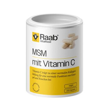 RAAB VITALFOOD MSM mit Vitamin C Kapseln konv 200Stk