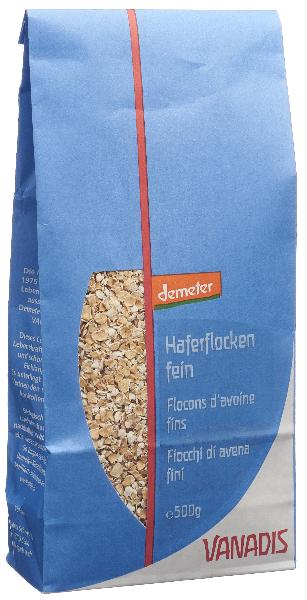 DrogerieMarkt24 - DrogerieMarkt24 VANADIS Haferflocken fein Demeter Btl 500 g - DrogerieMarkt24