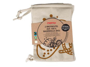 MEMO Brotbeutel 2er Pack Memo 1Stk