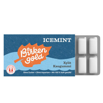 BIRKENGOLD Kaugummi Icemint konv. 17g