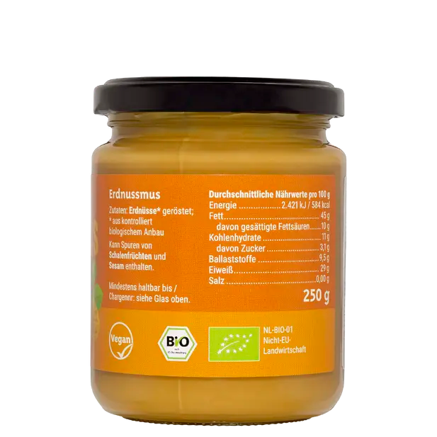 DrogerieMarkt24 - DrogerieMarkt24 BIO COMPANY Erdnussmus 250g - DrogerieMarkt24