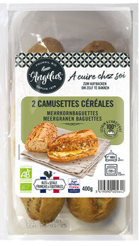 L'ANGELUS Brot Baguettes Mehrkorn 2x200g zum Aufbacken