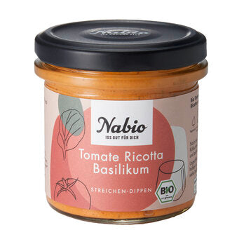 NABIO Aufstrich Tomate Ricotta Basilikum 135g