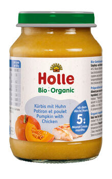 HOLLE Gläschen Kürbis- Huhn ab 5. Monat 190g