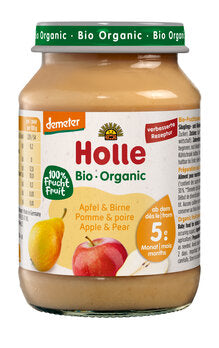 HOLLE Gläschen Apfel-Birne demeter ab 5. Monat 190g