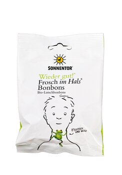 Sonnentor Frosch im Hals Bonbons, 50g