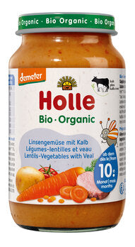 HOLLE Gläschen Linsengemüse mit Kalb demeter ab 10. Monat 220g