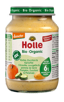 HOLLE Gläschen Kürbis-Zucchini-Kartoffel demeter ab 6. Monat 190g
