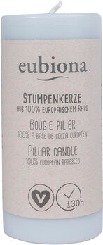 EUBIONA KERZEN Stumpenkerze Rapswachs hellblau 50x110 mm 1Stk