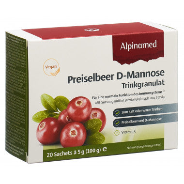 ALPINAMED Preiselbeer D-Mannose Trinkgranulat 20x 5g