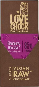 LOVECHOCK F-Tablette myrtille-chanvre Lovechock 70g