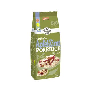 Bauck Mühle Hot Hafer Apfel-Zimt Porridge, Demeter 400g