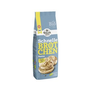 Bauck Mühle Schnelle Brötchen Saaten glutenfrei, EU Bio 500g
