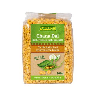 Rapunzel Chana Dal (Kichererbsen halb, geschält), EU Bio 500g