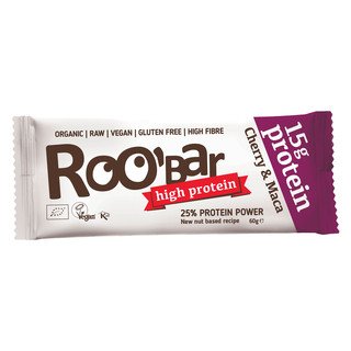 Roobar Rohkost Protein Riegel Cherry & Maca, EU Bio 60g