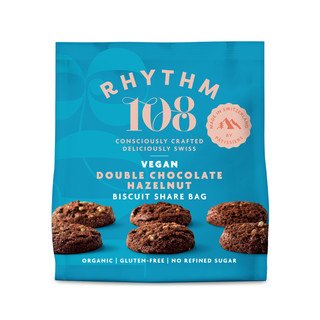 Rhythm 108 Double Choco-Hazelnut Biscuit, CH Bio 135g