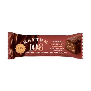 Rhythm 108 Hazelnut Praline Dark Chocolate Bar, EU Bio 33g