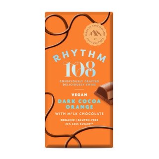 Rhythm 108 Dark Cocoa Orange - With Creamy Chocolate, EU Bio 100g