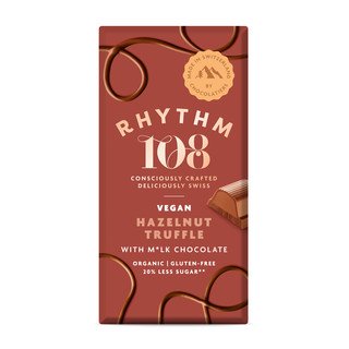 Rhythm 108 Hazelnut Truffle - With Creamy Chocolate, EU Bio 100g