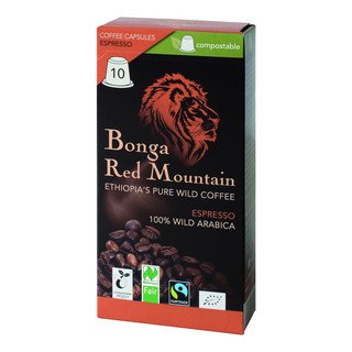 Kaffa Bonga Kaffeekapseln Espresso, EU Bio / FLO-Fairtrade